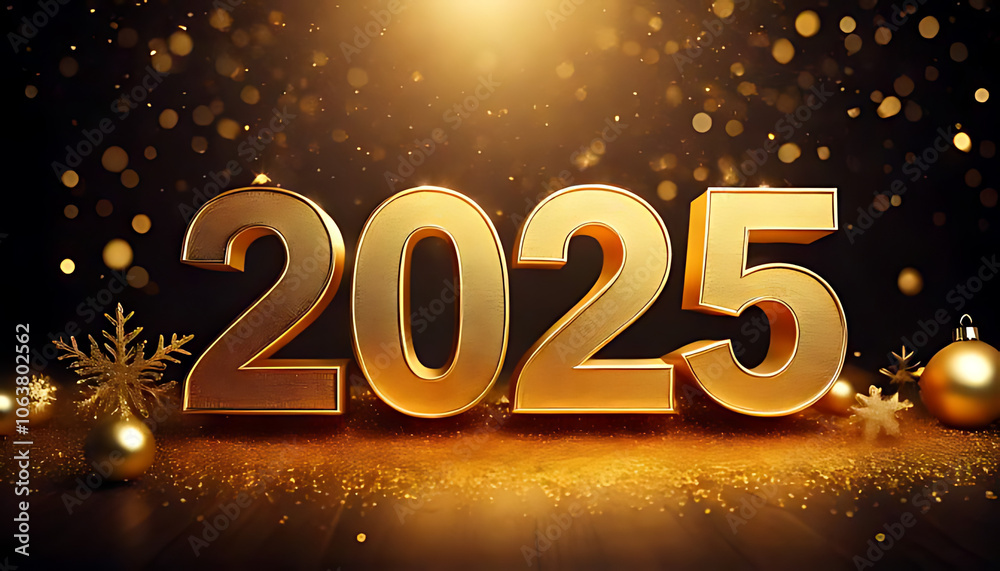 happy new year arrives glimmering gold stylish touch celebration happy new year arrives glimmering gold stylish touch celebration