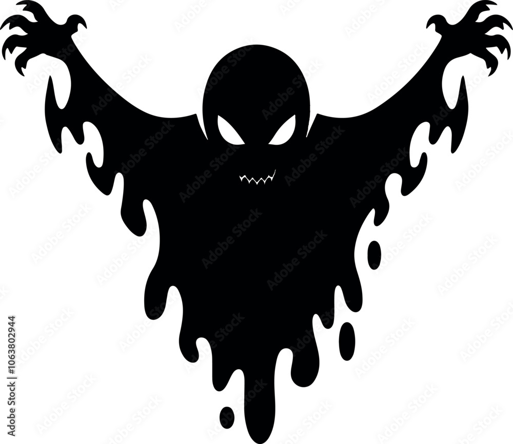 Fototapeta premium Art & Illustration of evil demon dark spirit evil spirit bail