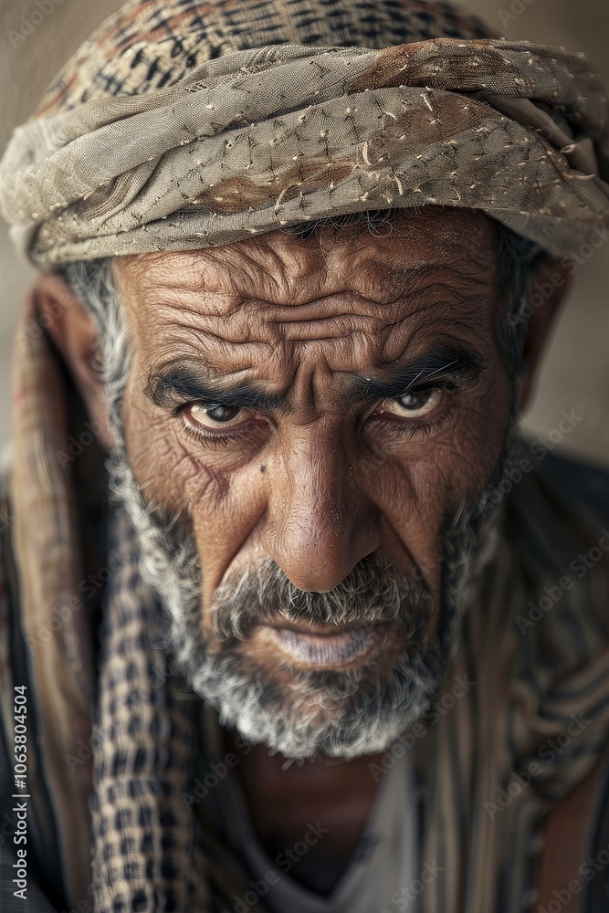 Anger and Resentment on Middle Eastern Face Anger and Resentment on Middle Eastern Face
