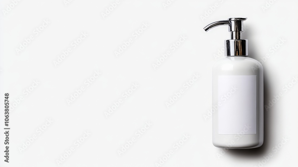 Simple Elegance: Blank Lotion Bottle Mockup Simple Elegance: Blank Lotion Bottle Mockup