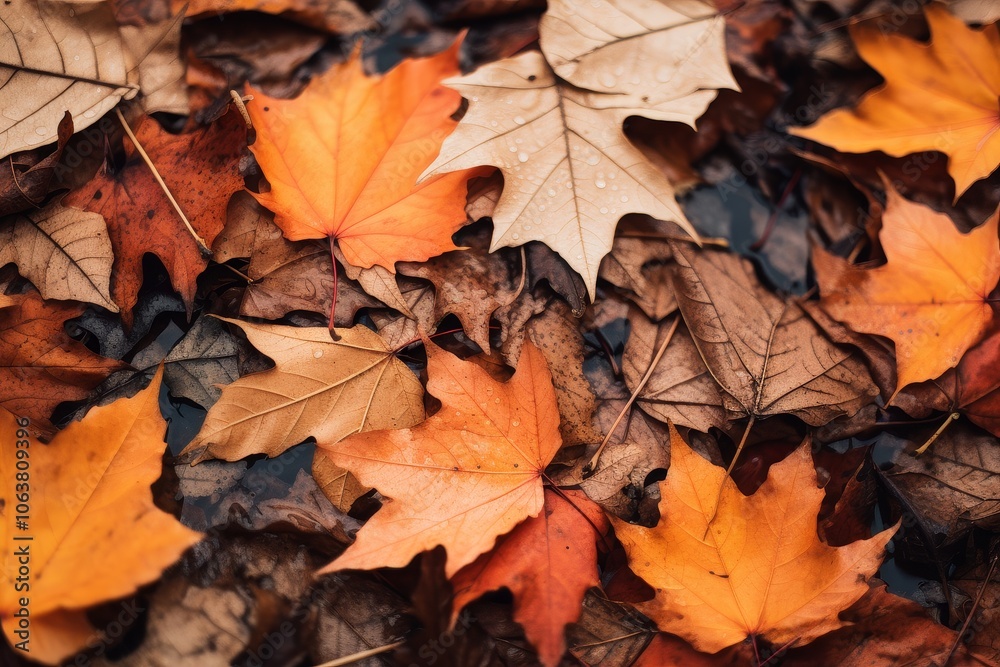Autumnal Splendor: Painted Leaves on the Earth Autumnal Splendor: Painted Leaves on the Earth