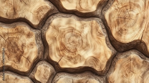 A highly detailed closeup view of natural wood texture, which is perfect for backgrounds in various design styles