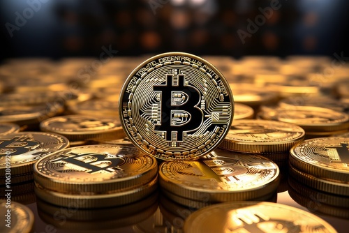 Bitcoin Close-Up: Intangible Currency photo