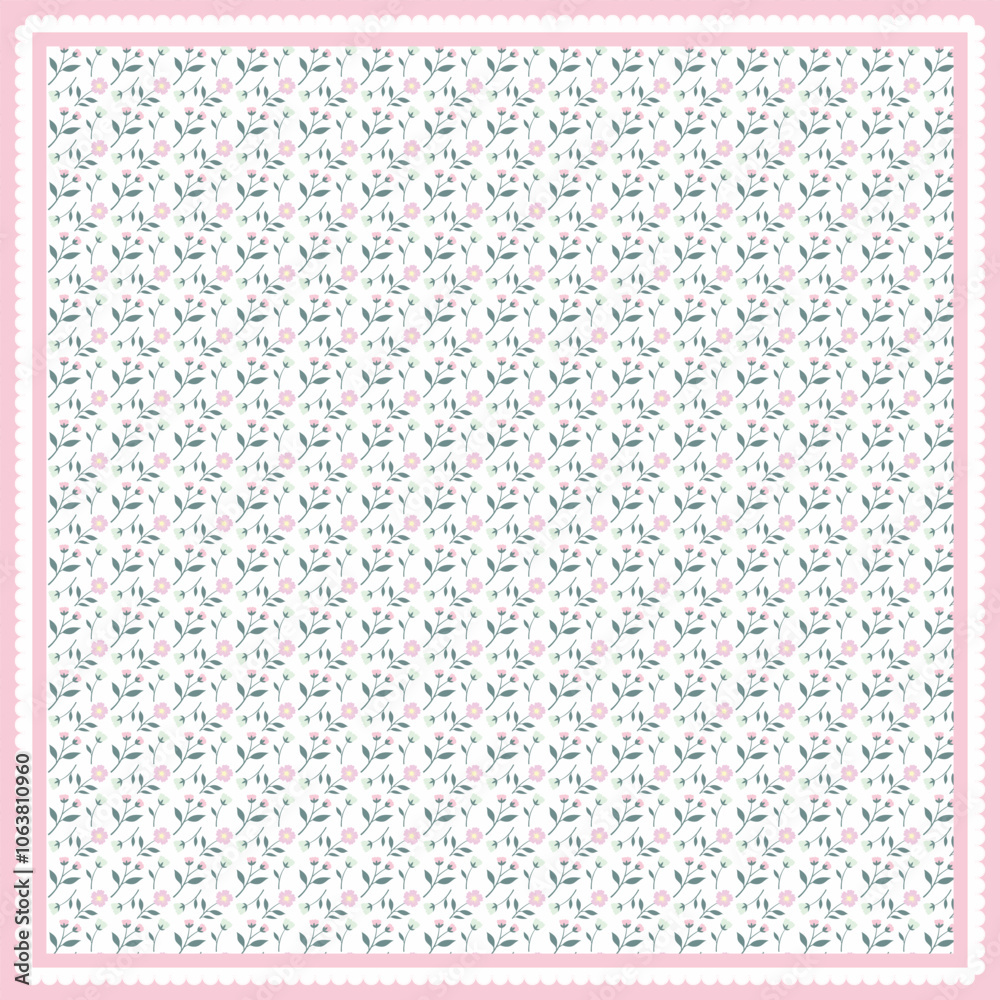 Pastel sweet flower floral hijab scarf design Pastel sweet flower floral hijab scarf design