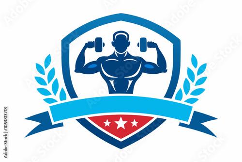 fitness logo on white background