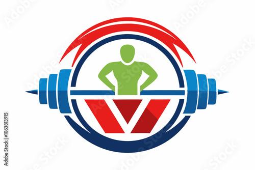 fitness logo on white background