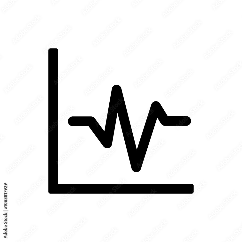 Heartbeat vector simple icon. Flat design. White background Heartbeat vector simple icon. Flat design. White background