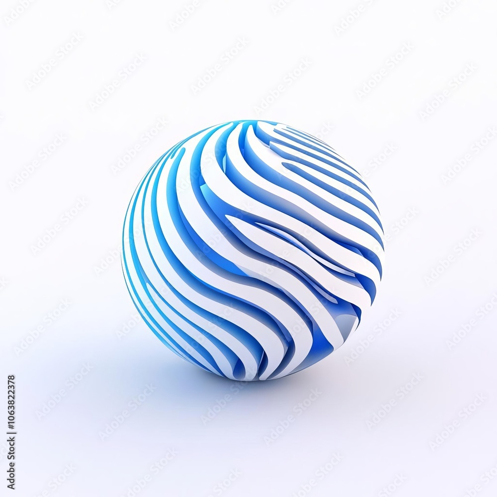 Globe Logo Rendered in 3D with Simple Lines,
Globe Logo Rendered in 3D with Simple Lines,