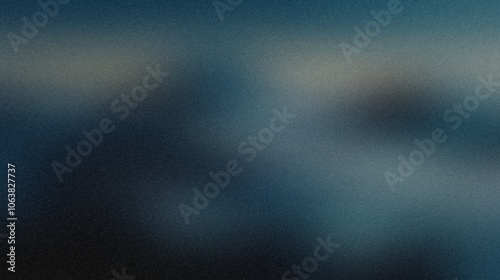 Blue to Gray Bliss noisy grainy textured background, banner poster wallpaper background 