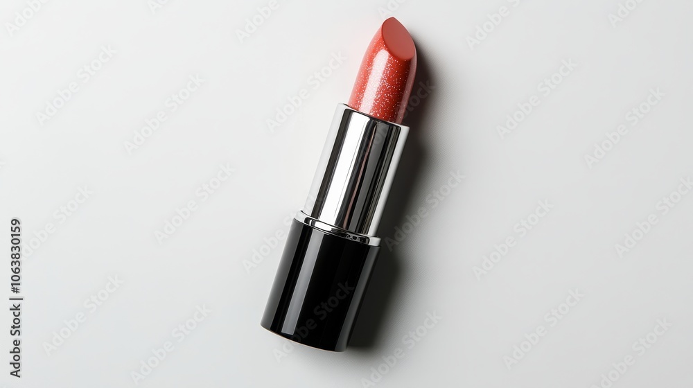 Shimmering Lipstick on White Background, perfect for makeup, beauty, and cosmetic product shots. This image is ideal for showcasing the color and texture of lipstick. Shimmering Lipstick on White Background, perfect for makeup, beauty, and cosmetic product shots. This image is ideal for showcasing the color and texture of lipstick.