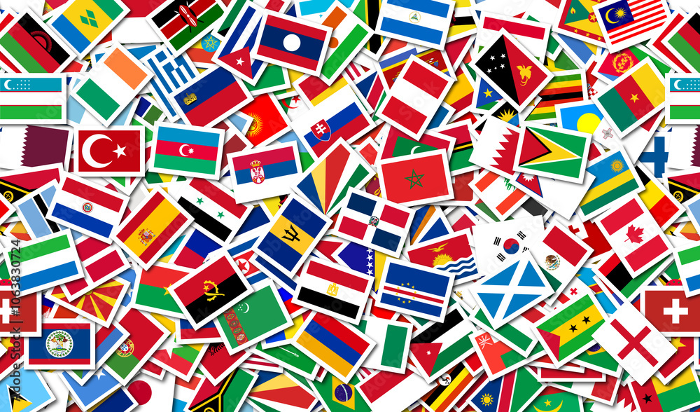 World Flags Collage Image - Flags Background World Flags Collage Image - Flags Background
