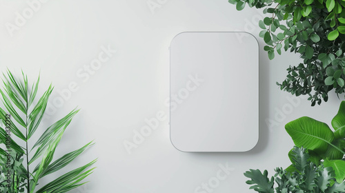 Modern White Electric Smart Weighing Scales in Minimal Design photo