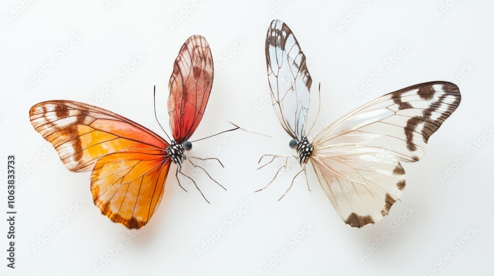 butterfly isolated on white butterfly isolated on white