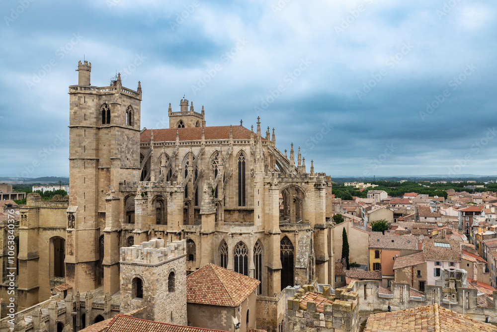 Obraz premium Cathedral of Narbona in Narbonne, Occitanie, France