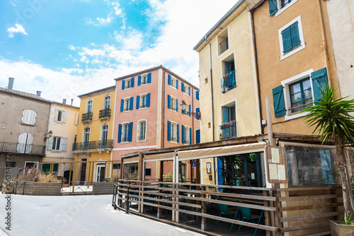 Street in Narbona or Narbonne, Occitanie, France