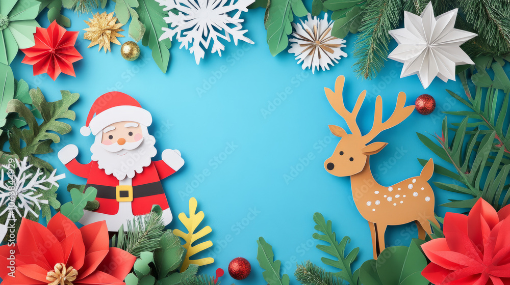 Celebrate the holiday spirit with a delightful cartoon background featuring Santa Claus and his merry reindeer.Christmas Santa and His Reindeer Adventure. Celebrate the holiday spirit with a delightful cartoon background featuring Santa Claus and his merry reindeer.Christmas Santa and His Reindeer Adventure.
