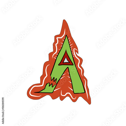 Monster caracter image cartoon cute ,funny, abstrac and elegand
