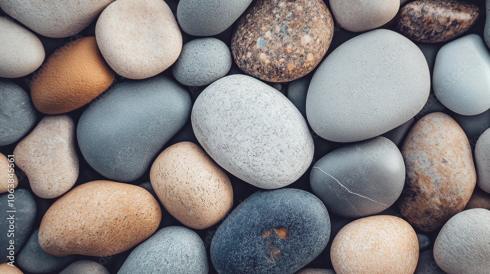 A collection of rocks with a variety of colors and sizes A collection of rocks with a variety of colors and sizes