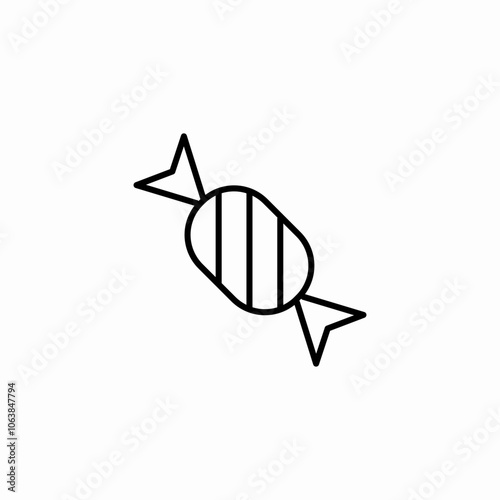 candy bonbon icon sign vector