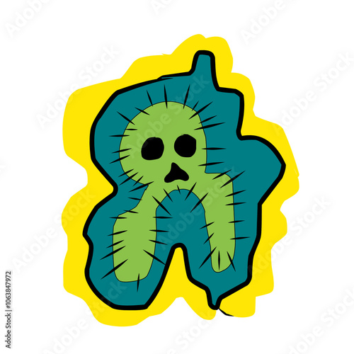 Cartoon image monster abstrac