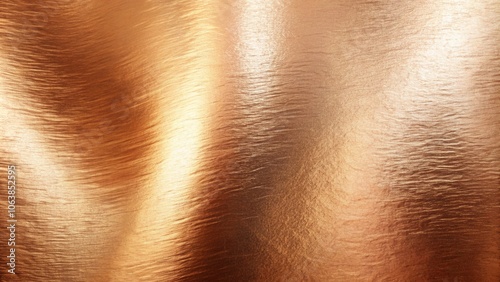 A luxurious rose gold foil texture background with a shiny, metallic finish and soft reflections, ideal for premium or beauty-related designs.