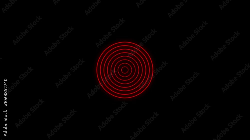 Radio waves background animation. radio wave signal on black background. Radio waves background animation. radio wave signal on black background.