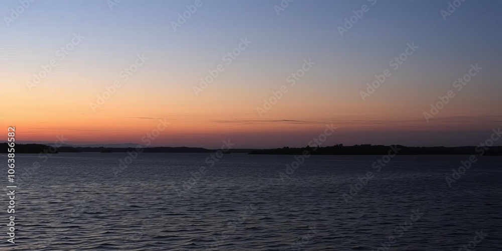 A serene lake at dusk, with the last light of the sun reflecting on the still water, lake, dusk sky A serene lake at dusk, with the last light of the sun reflecting on the still water, lake, dusk sky