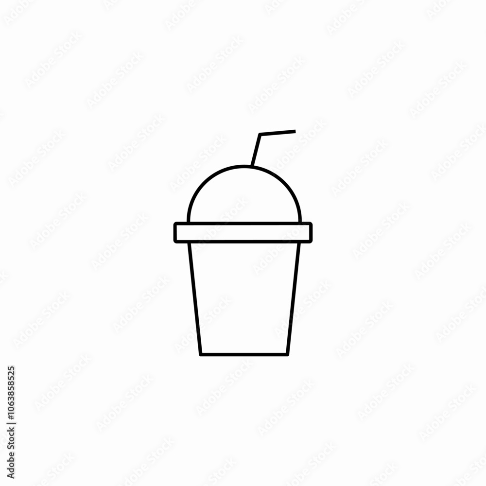 cold drink take away icon sign vector cold drink take away icon sign vector