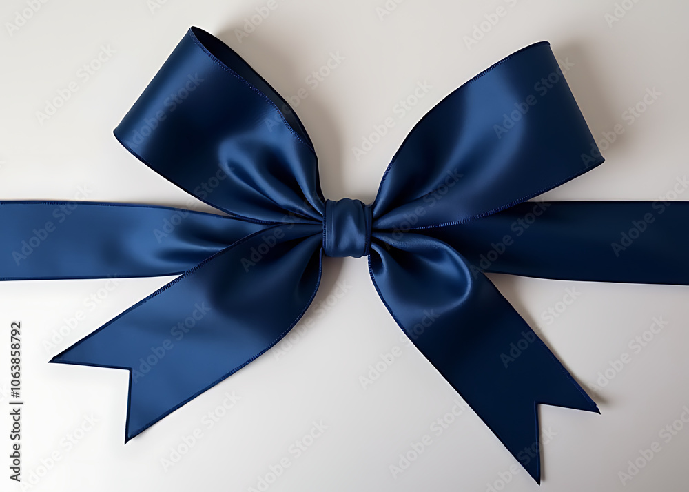 A navy blue ribbon is used as a primary material in designing banners A navy blue ribbon is used as a primary material in designing banners