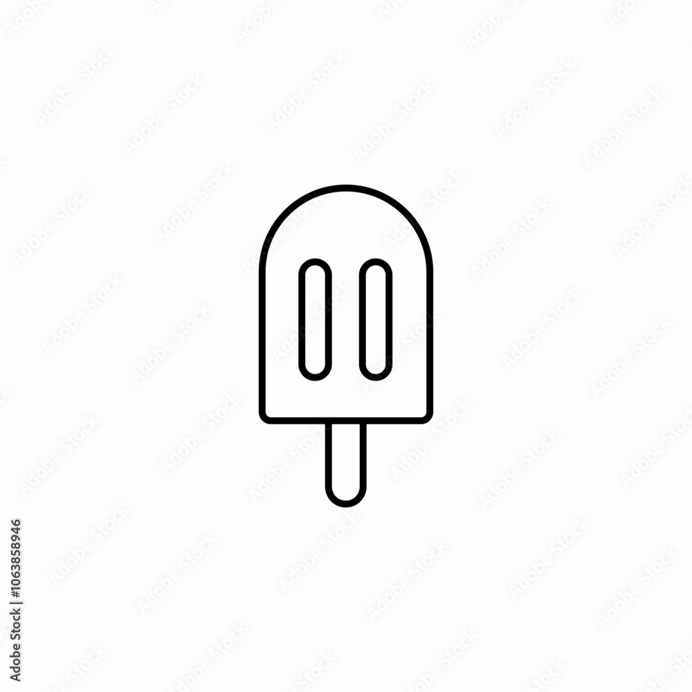 ice cream stick icon sign vector ice cream stick icon sign vector
