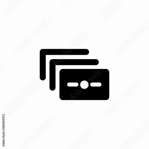 money stack icon sign vector