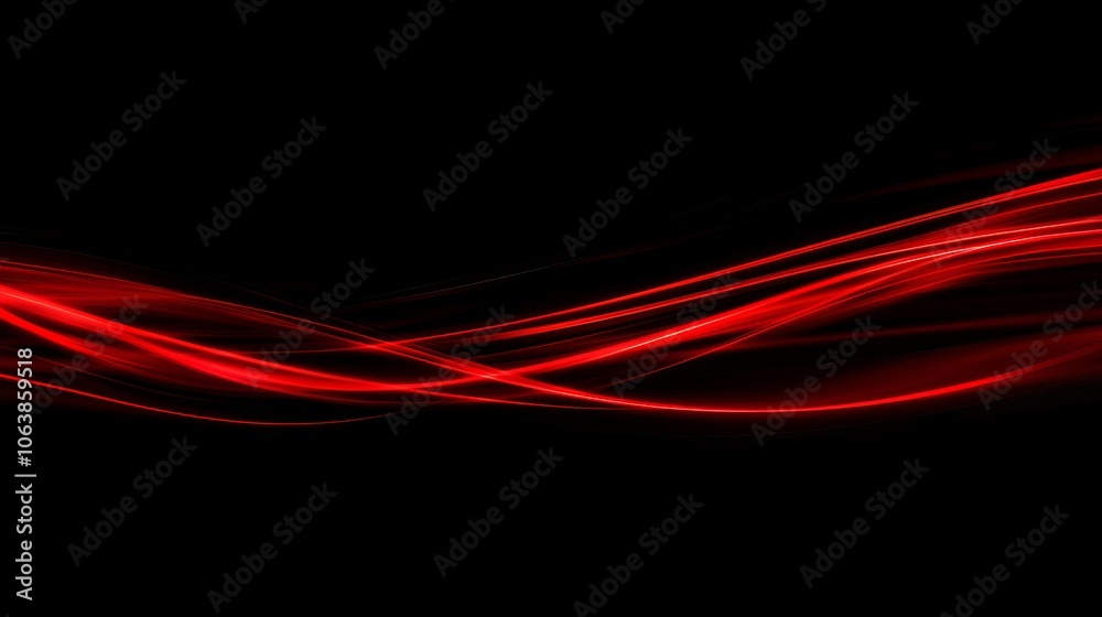 Abstract Red Lines on Black Background Abstract Red Lines on Black Background