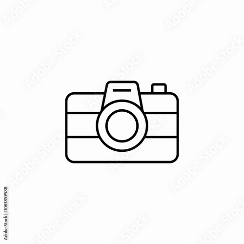 photo camera icon sign vector