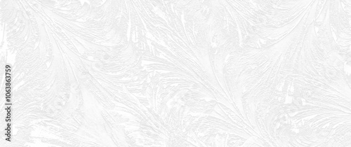 White winter vector background with frozen glass pattern and ice for cover design, cards, flyer, poster, banner. Hand drawn Christmas illustration. Merry Christmas! Happy New Year! Snow.