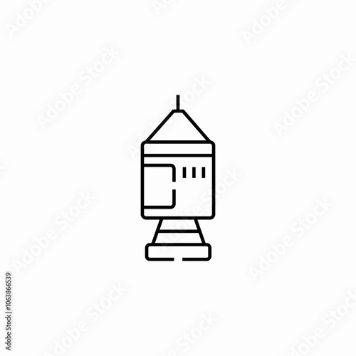 spaceship rocket icon sign vector