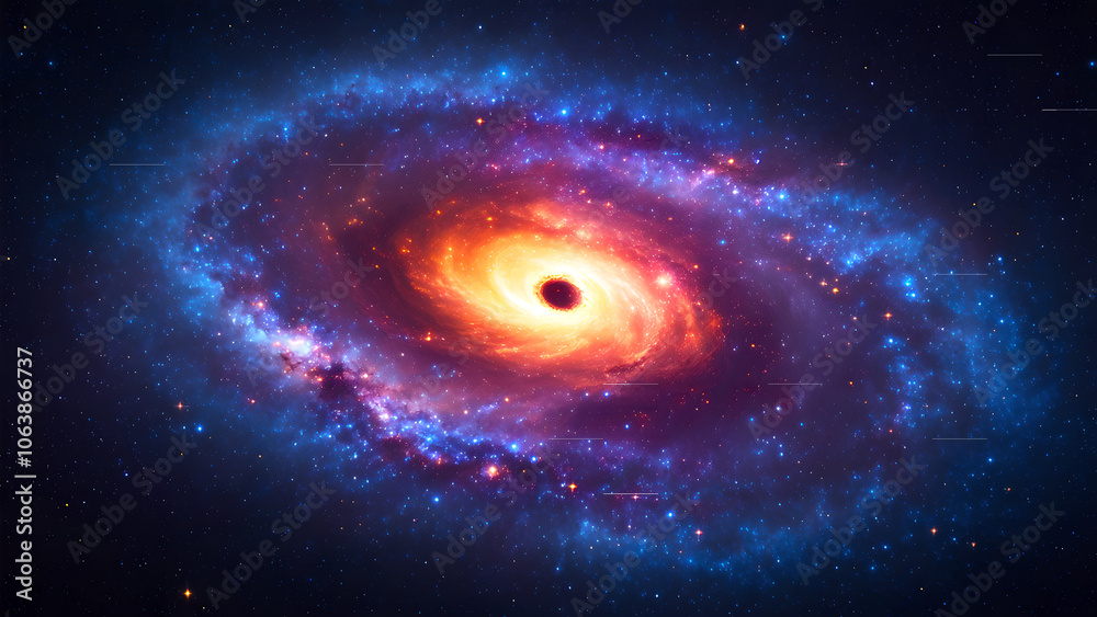 Naklejka premium space galaxy in space