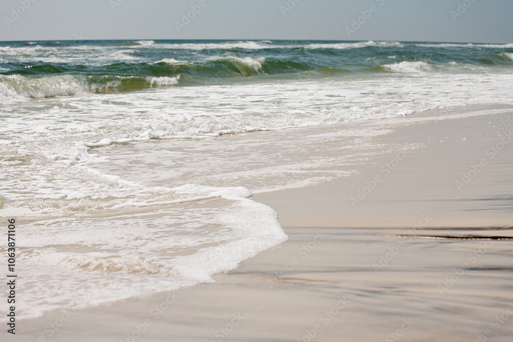Beach waves along the gulf coast of Florida Beach waves along the gulf coast of Florida