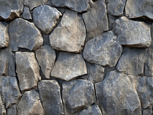 Stone wall with fire hydrant