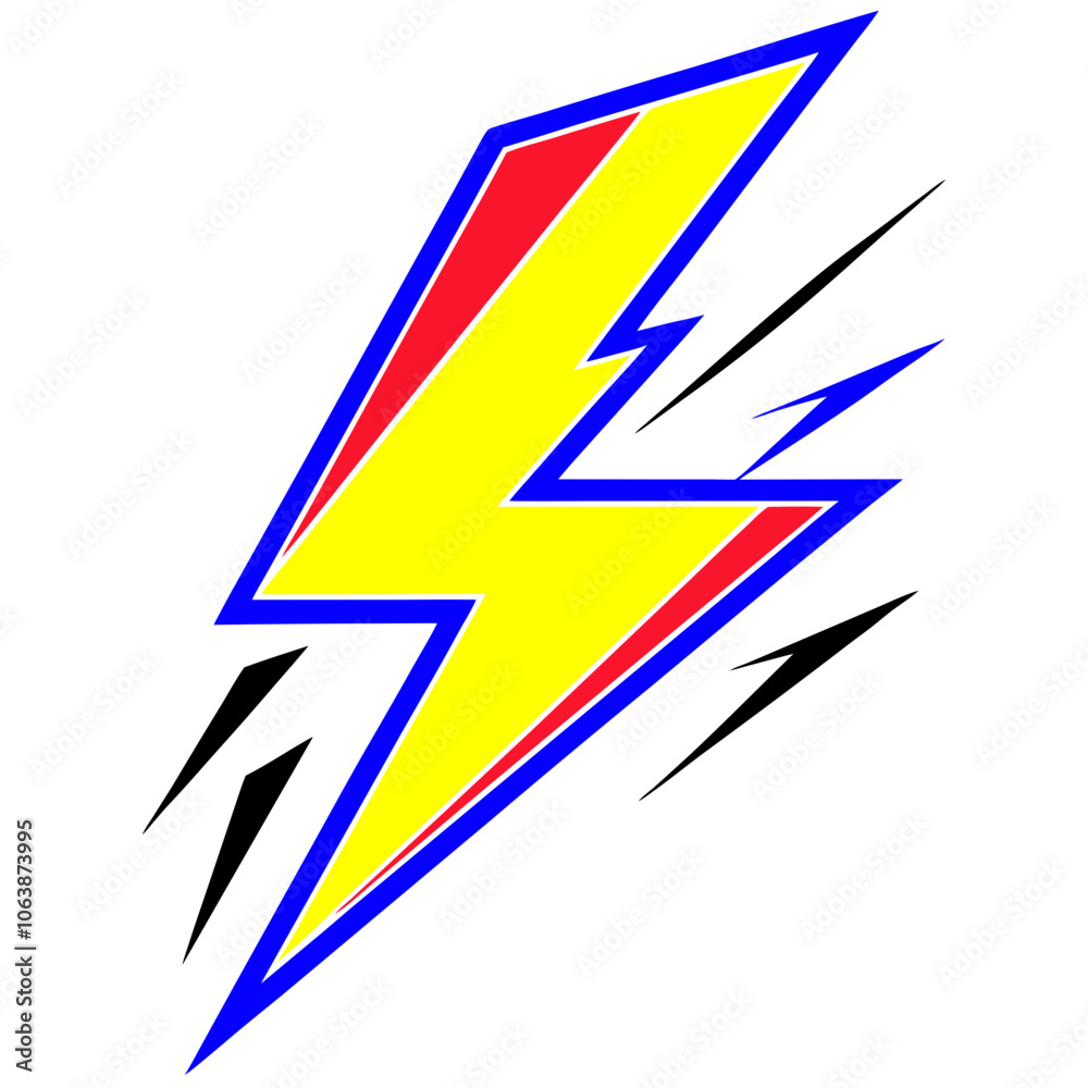 Lightning icon illustration thunder light Vector Design and illustration Lightning icon illustration thunder light Vector Design and illustration