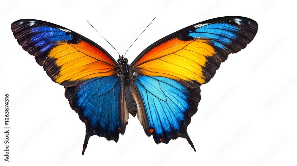 butterfly on white background butterfly on white background