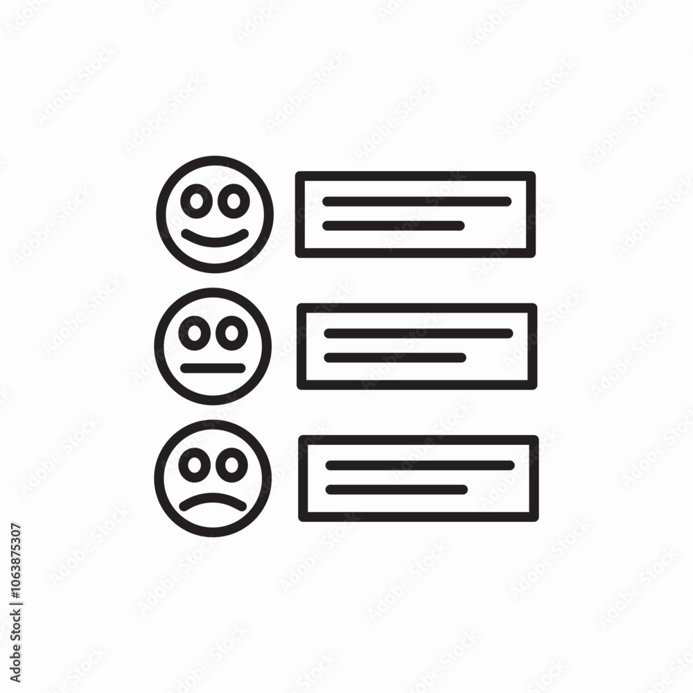 mood choice icon sign vector mood choice icon sign vector