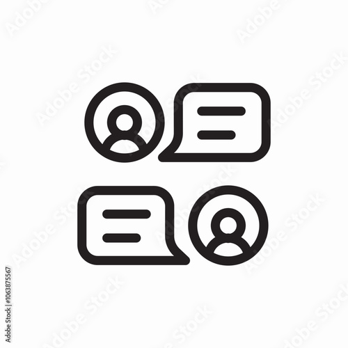 speech bubble chat icon sign vector