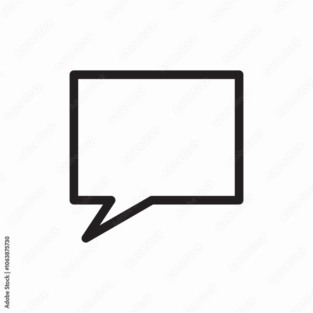 speech bubble comics chat icon sign vector speech bubble comics chat icon sign vector