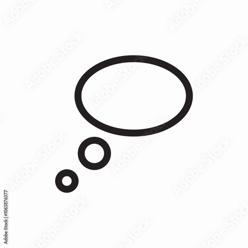 speech bubble thought mind icon sign vector