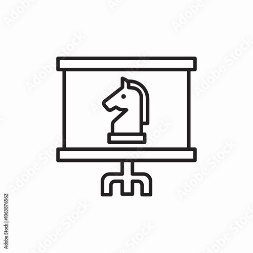tactics presentation icon sign vector