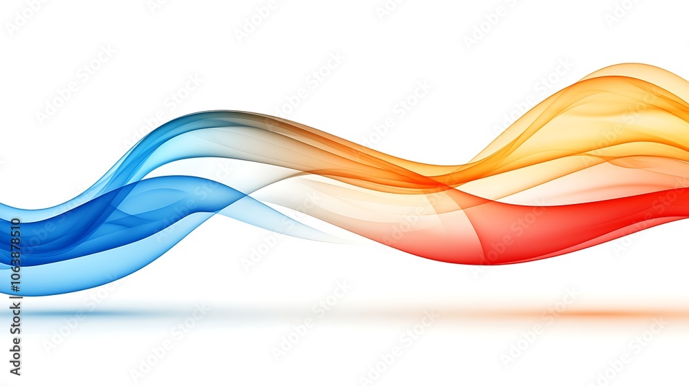 Ethereal Wisps of Smoke on a White Background Ethereal Wisps of Smoke on a White Background