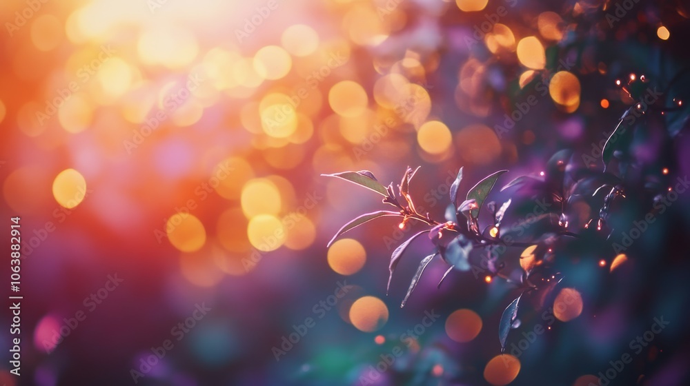 Obraz premium Color bokeh sunlight 