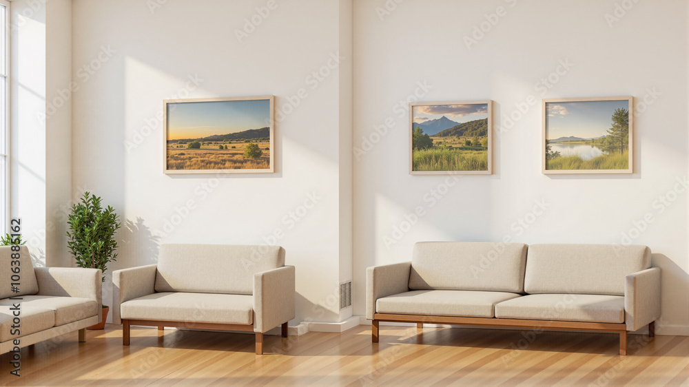 Fototapeta premium interior of a living room