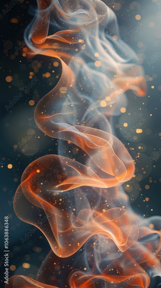 Smoke rising from a burning fire with a blurry background Smoke rising from a burning fire with a blurry background