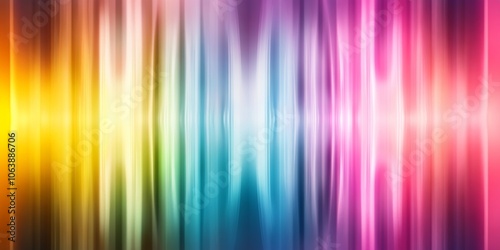 Vibrant spectrum with glowing light effects creating an abstract digital soundwave pattern